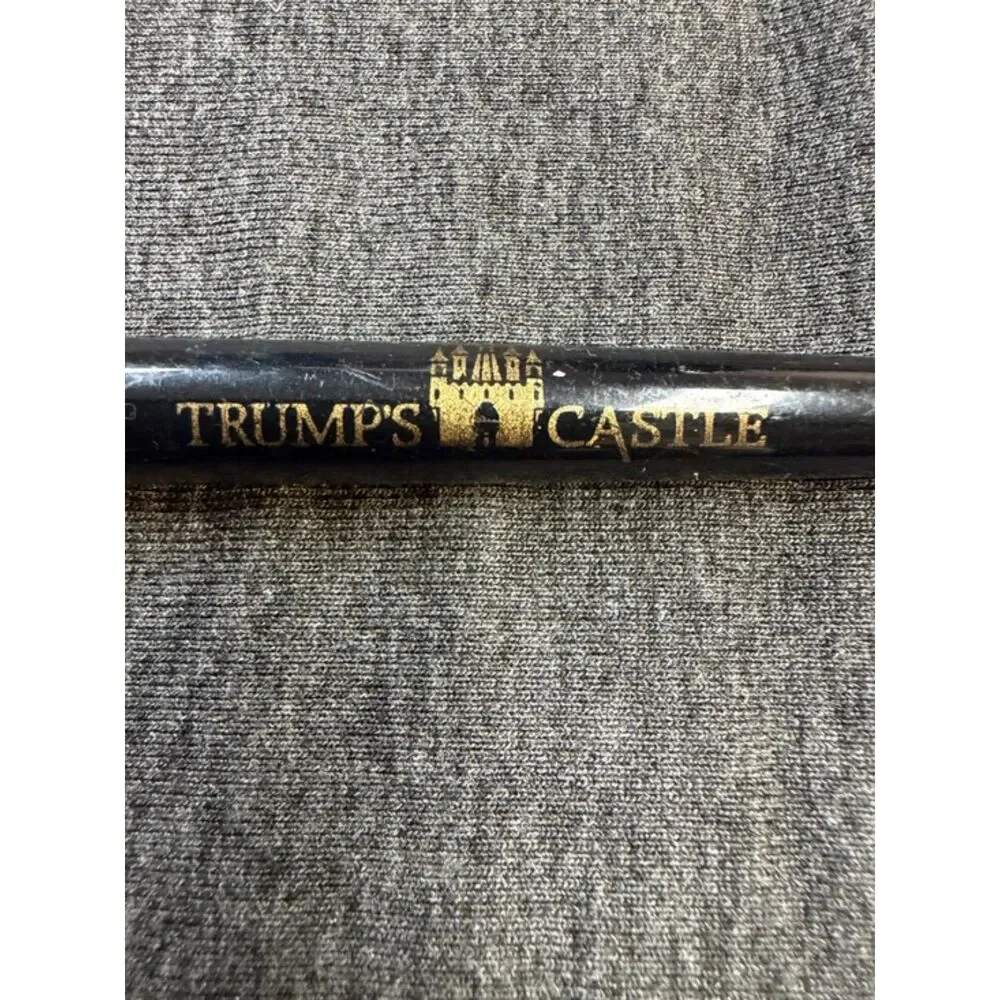 Trump’s Castle Souvenir Pen – Black & Gold Casino Memorabilia